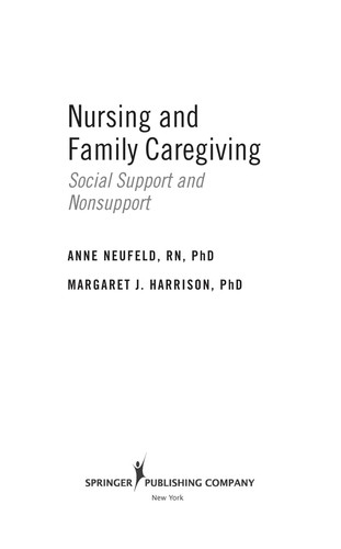 Cover for Nursing and family caregiving
