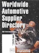 Cover for Worldwide Automobile Supplier Directory 2001 (Worldwide Automotive Supplier Directory)