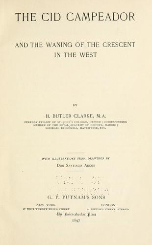 Cover for The Cid Campeador and the waning of the crescent in the West