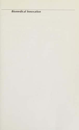 Cover for Biomedical innovation