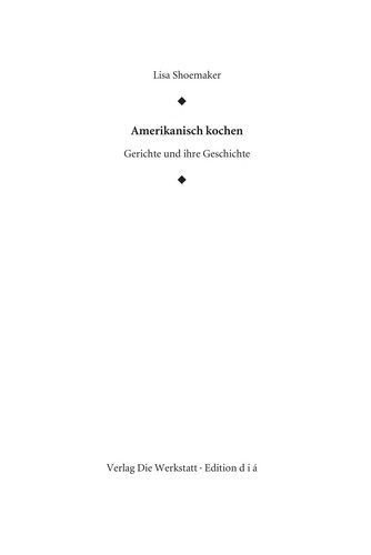 Cover for Amerikanisch kochen