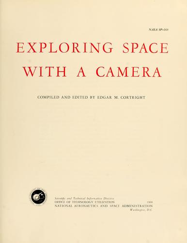 Cover for Exploring space with a camera