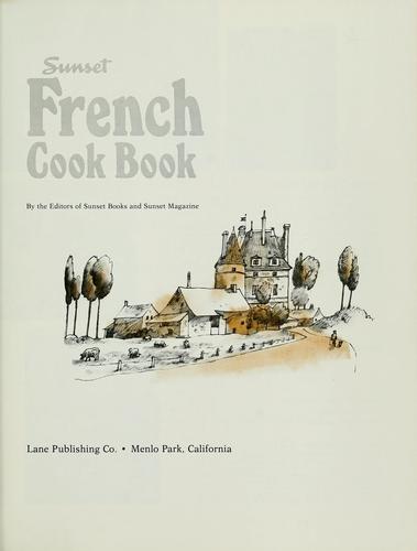 Cover for Sunset French cook book