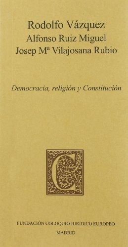 Cover for Democracia, religión y constitución