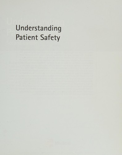 Cover for Understanding patient safety
