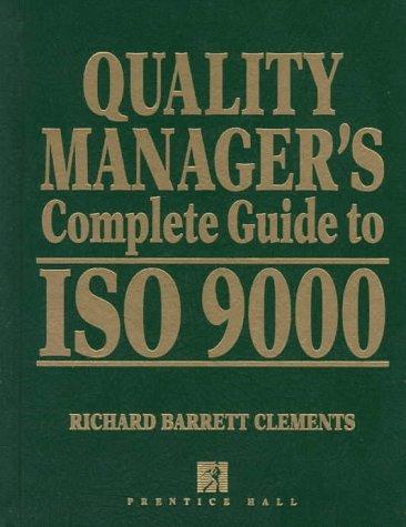 Cover for Quality manager's complete guide to ISO 9000