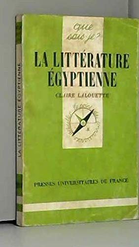 Cover for La littérature égyptienne