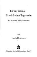 Cover for Es war einmal--es wird eines Tages sein