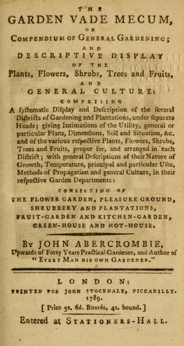 Cover for Every man his own gardener.