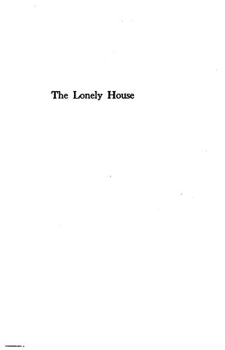 Cover for The lonely house