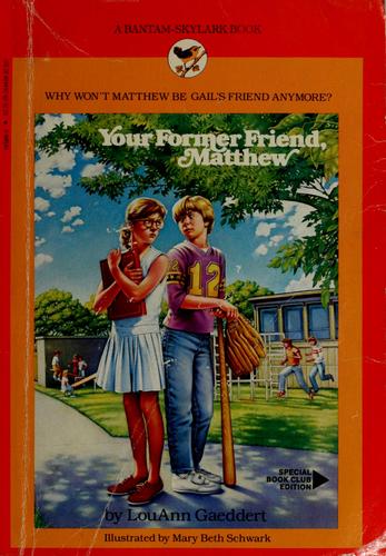 Cover for Your former friend, Matthew