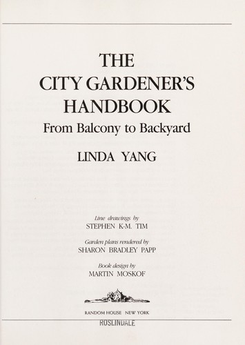 Cover for The city gardener's handbook