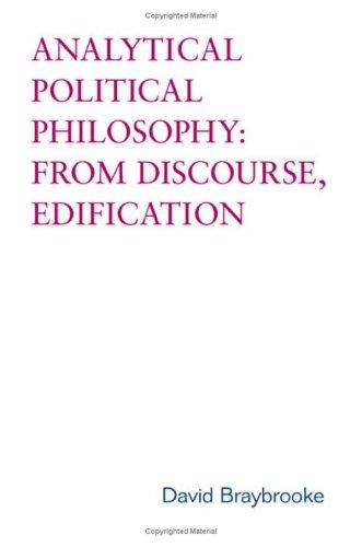Cover for Analytical Political Philosophy