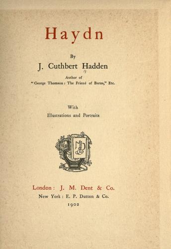Cover for Haydn