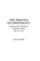Cover for The politics of continuity