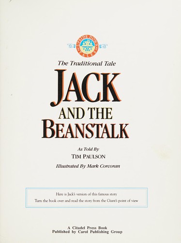 Cover for Jack and the Beanstalk/the Beanstalk Incident (Upside Down Tales)