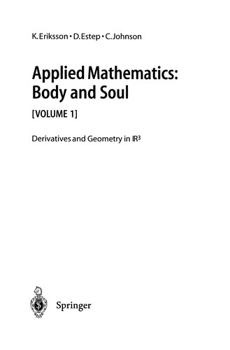 Cover for Applied Mathematics: Body and Soul