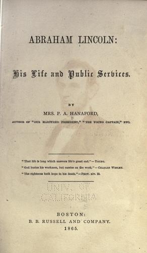 Cover for Abraham Lincoln