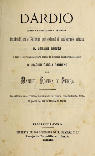 Cover for Dárdio