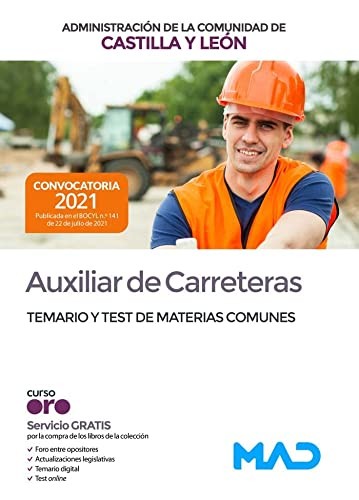 Cover for Auxiliar de Carreteras de la Administración de la Comunidad de Castilla y León. Temario y test materias comunes