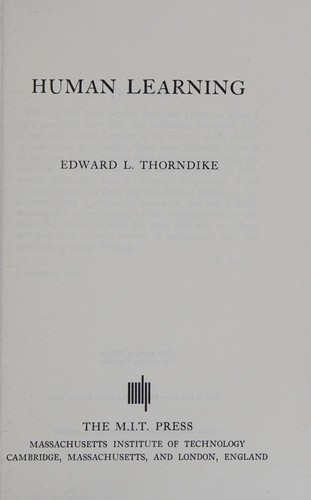 Cover for Human Learning