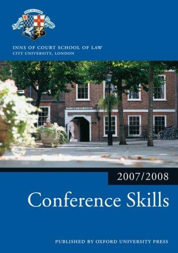 Cover for Conference Skills 2007-2008