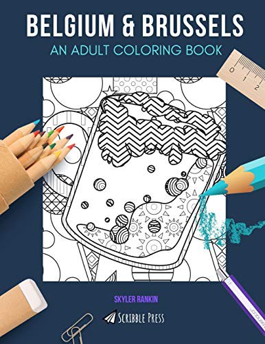 Cover for BELGIUM & BRUSSELS : AN ADULT COLORING BOOK