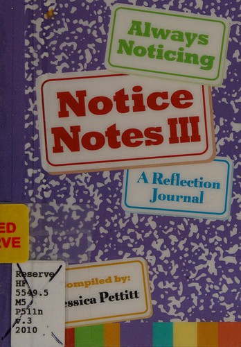 Cover for Notice notes III