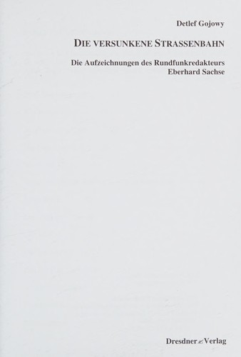 Cover for Die versunkene Strassenbahn