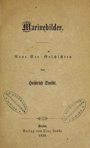 Cover for Marinebilder