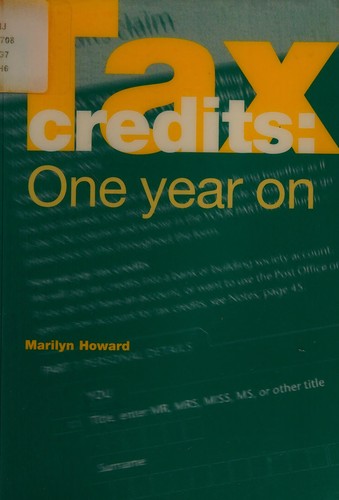 Cover for Tax Credits