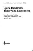 Cover for Chiral Dynamics: Theory and Experiment 