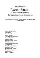 Cover for Lecciones de Paulo Freire: Cruzando Fronteras