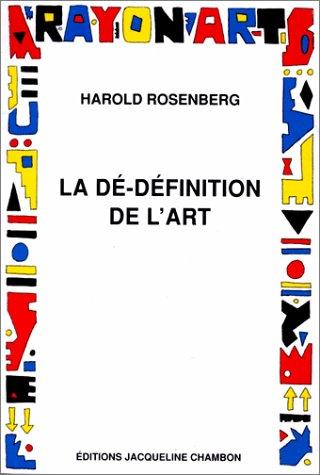 Cover for La dé-définition de l'art