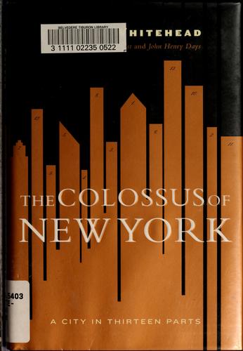 Cover for The colossus of New York