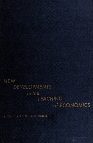 Cover for New developments in the teaching of economics.