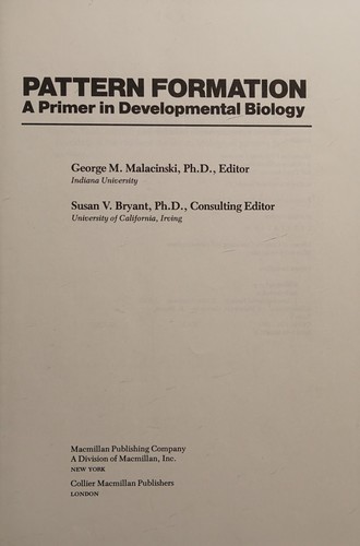 Cover for Pattern formation