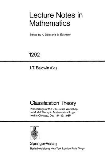 Cover for Classification theory