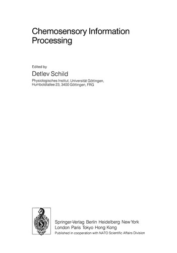 Cover for Chemosensory information processing