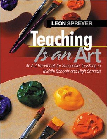 Cover for Teaching is an Art