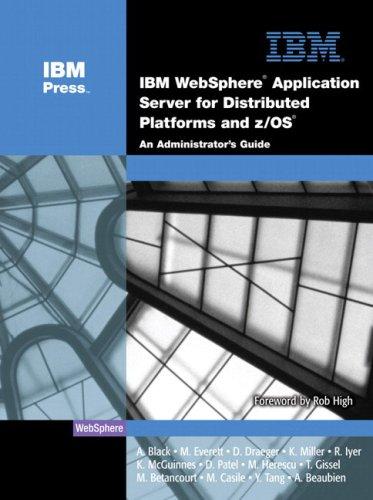 Cover for IBM(R) WebSphere(R) Application Server for Distributed Platforms and z/OS(R)