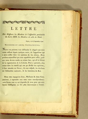 Cover for Lettre