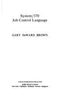 Cover for System 370 Job Control Language