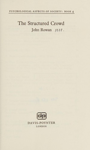 Cover for The structured crowd