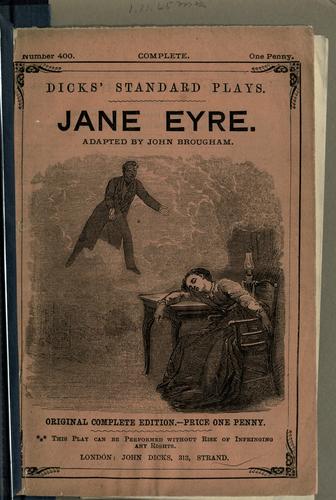 Cover for Jane Eyre [a drama in five acts]