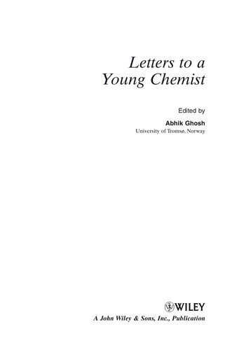 Cover for Letters to a young chemist
