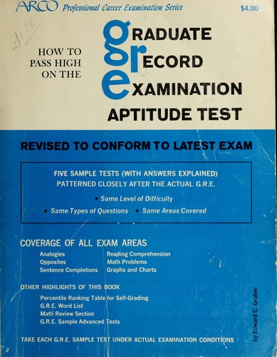 Cover for How to pass high on the graduate record examination.
