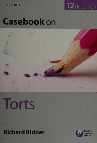 Cover for Casebook on Torts