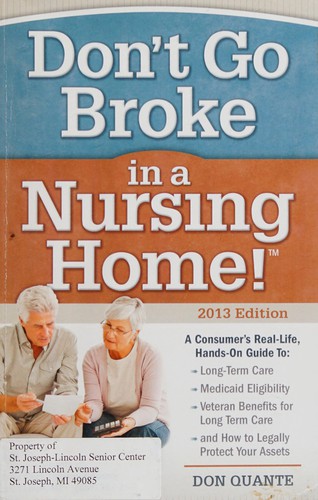 Cover for Don't go broke in a nursing home!