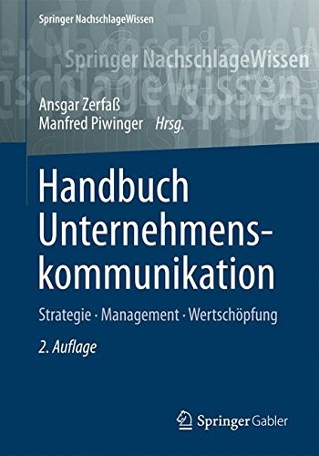 Cover for Handbuch Unternehmenskommunikation